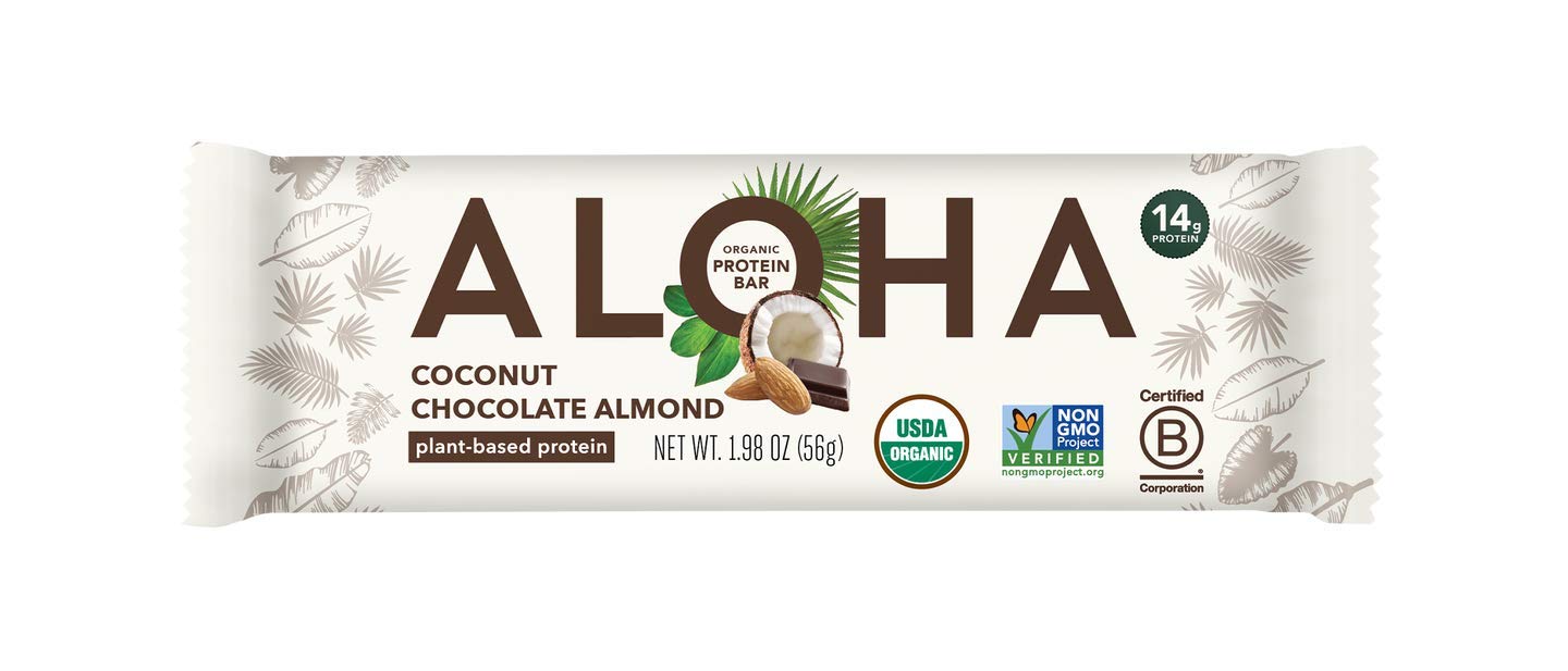 Aloha Plant  Protein Bar Og2 Coconut Chocolate Almond 1.98 OZ