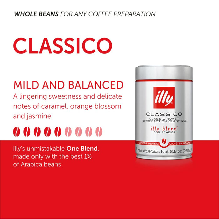 Illy Caffe  Whole Bean Medium Roast   8.8 oz