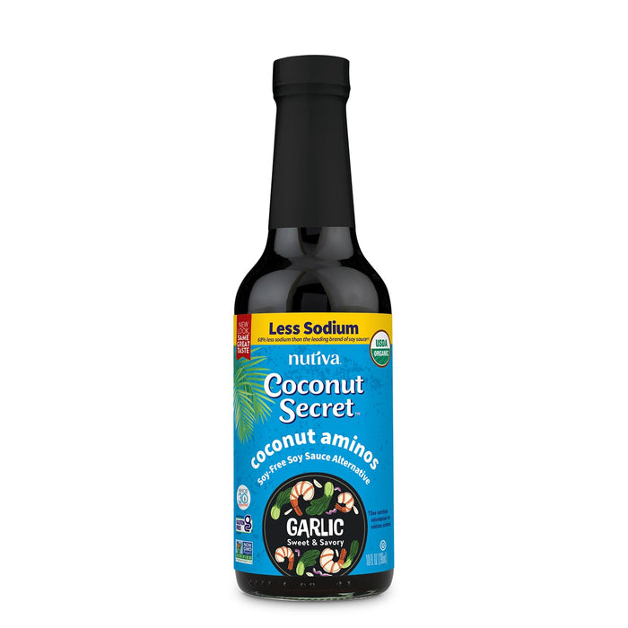 Coconut Secret Organic Garlic Sauce and Marinade Soy Free 10 oz