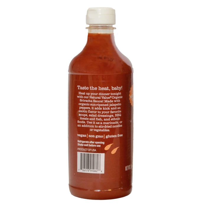 Natural Value Sriracha Chili Sauce Organic 18 oz