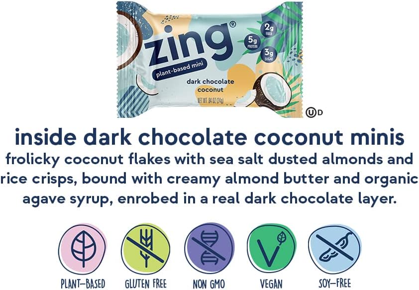 Zing BarDark Chocolate Coconut 6/1.76 OZ