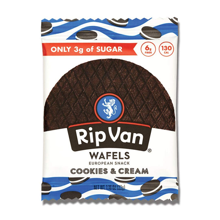 Rip Van Wafels  Illa Wafel Cookies & Cream Sgl  1.16 Oz