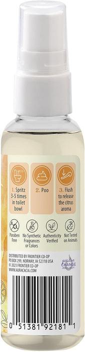 Aura Cacia  Citrus Burst Toilet Spray   2 Oz