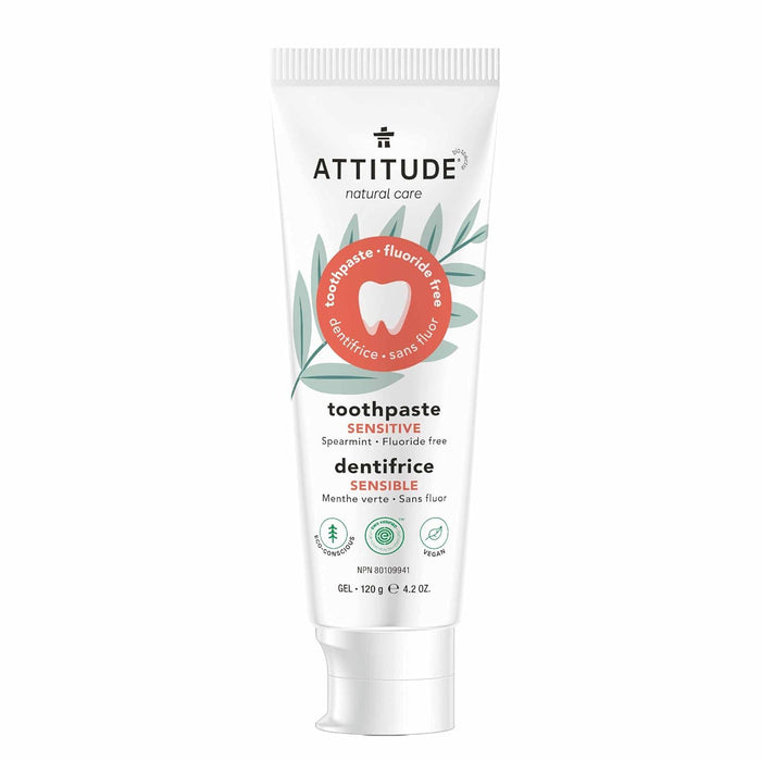 ATTITUDE Fluoride-Free Toothpaste Sensitive Peppermint 4.2 OZ