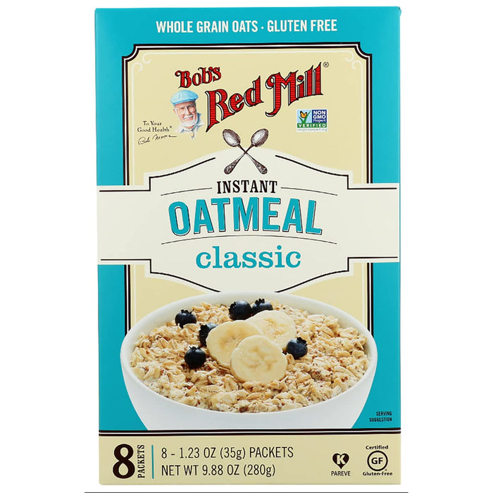 Bob'S Red Mill  Instant Oatmeal Gluten Free Pkt Clssc   9.88 Oz