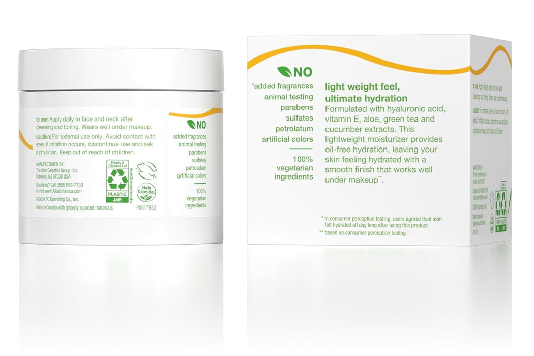 Alba Botanica  Moisturizer Oil Free Hawaiian Aloe & Green Tea  3 Oz