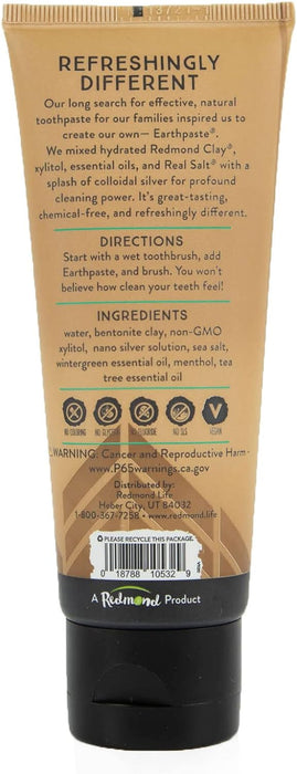 Redmond Clay  Earthpaste Amazingly Natural Toothpaste Wintergreen  1 Each  4 Oz