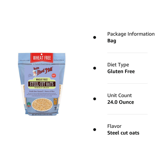 Bob'S Red Mill  Steel Cut Oats Gluten Free   24 Oz