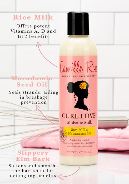 Camille Rose  Conditioner Curl Love Moist Milk Rice Milk & Macadamia Oil  1 Each  8 Oz