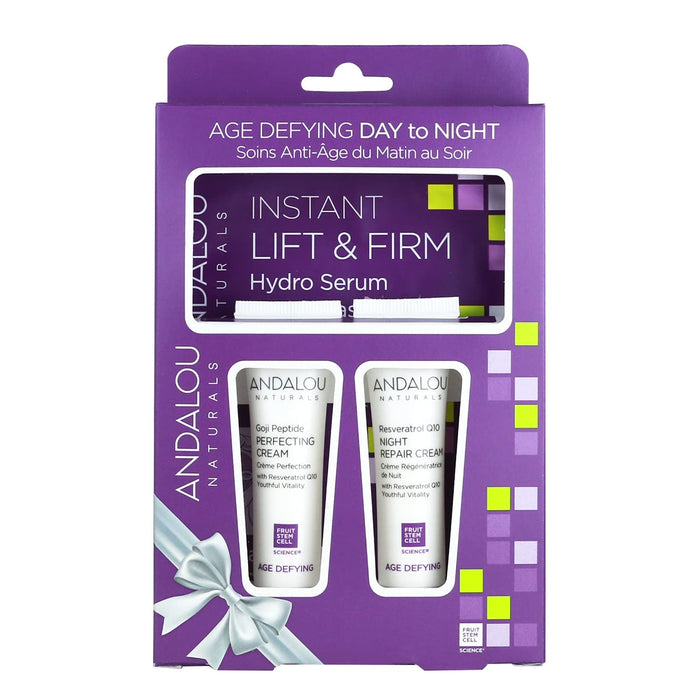 Andalou Naturals Age Defying Hydro Serum Day Night Gift Kit 1 Ct