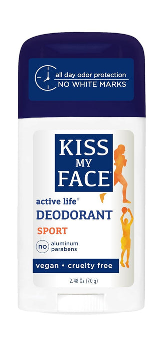 Kiss My Face  Active Life Deodorant Sport  1 Each  2.48 Oz