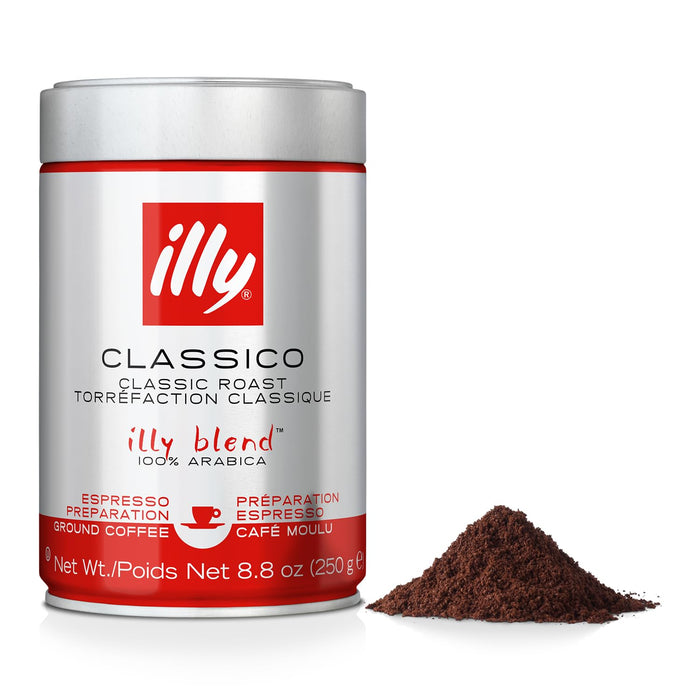 Illy Caffe  Espresso Ground Medium Roast   8.8 oz