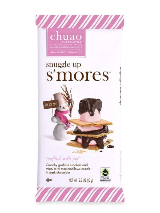Chuao Chocolatier Snuggle Up S'Mores Dark Chocolate Bar 2.8 Oz