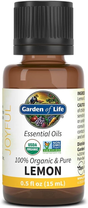 Garden Of Life  Organic Essential Oil Lemon  1 Each  0.5 Oz