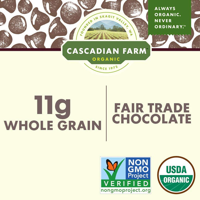 Cascadian Farm  Organic Chewy Granola Bar Chocolate Chip   7.4 Oz