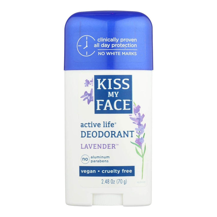 Kiss My Face  Active Life Deodorant Lavender  1 Each  2.48 Oz