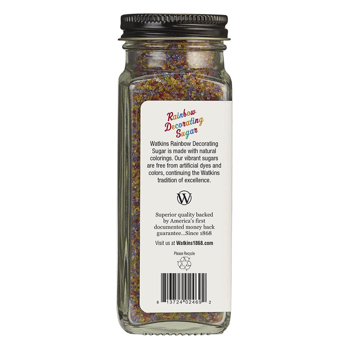 Watkins  Decorating Rainbow Sugar   4.6 Oz