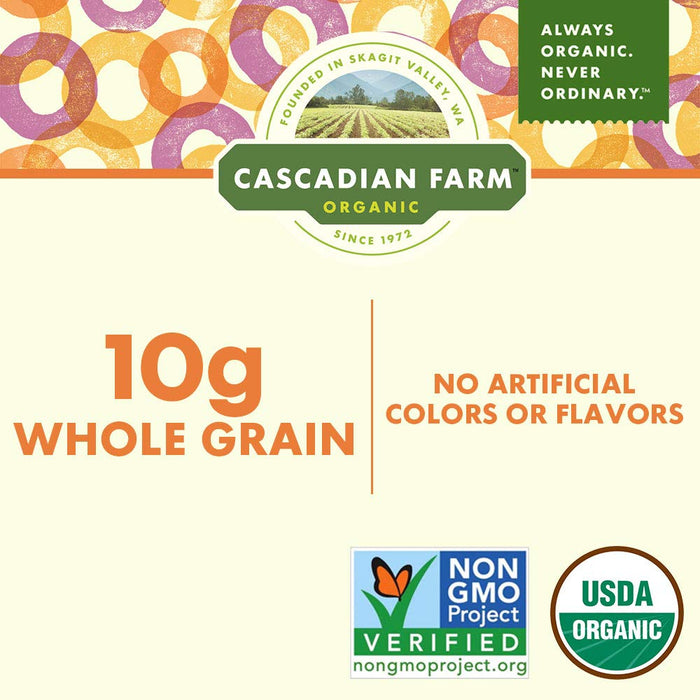 Cascadian Farm  Organic Cereal Fruitful Os   10.2 Oz