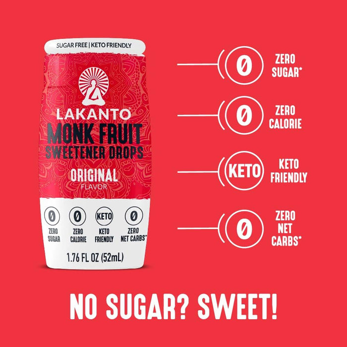 Lakanto  Liquid Sweetener Monkfruit Original Sugar Free  1.76 Oz