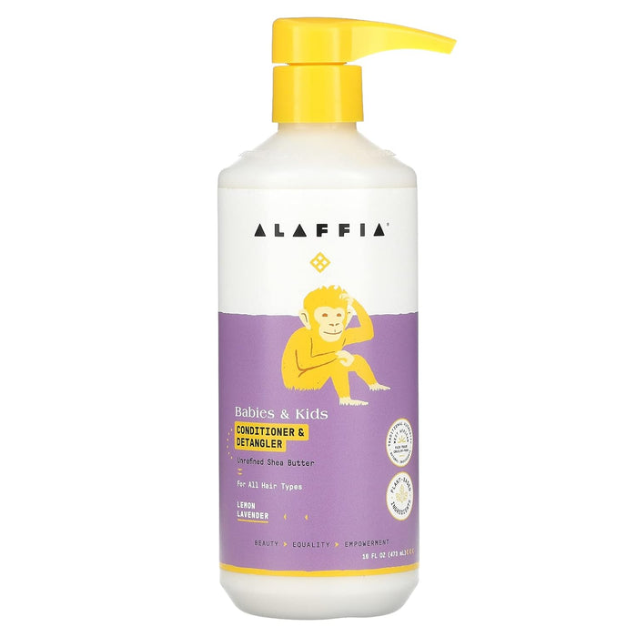 Alaffia Babies And Kids Conditioner And Detangler Lemon Lavender 16 Oz