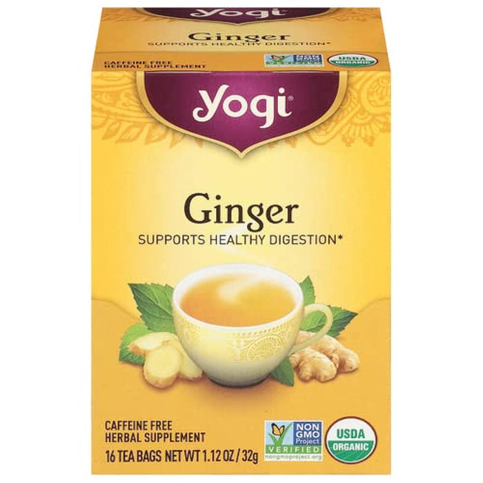 Yogi  Organic Herbal Tea Caffeine Free Ginger 1 Tea Bags  16 Bag