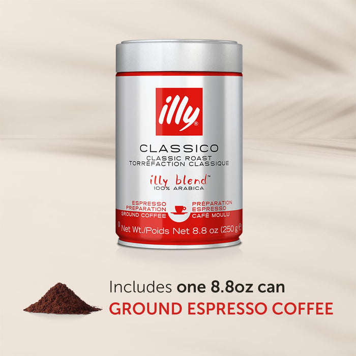 Illy Caffe  Espresso Ground Medium Roast   8.8 oz