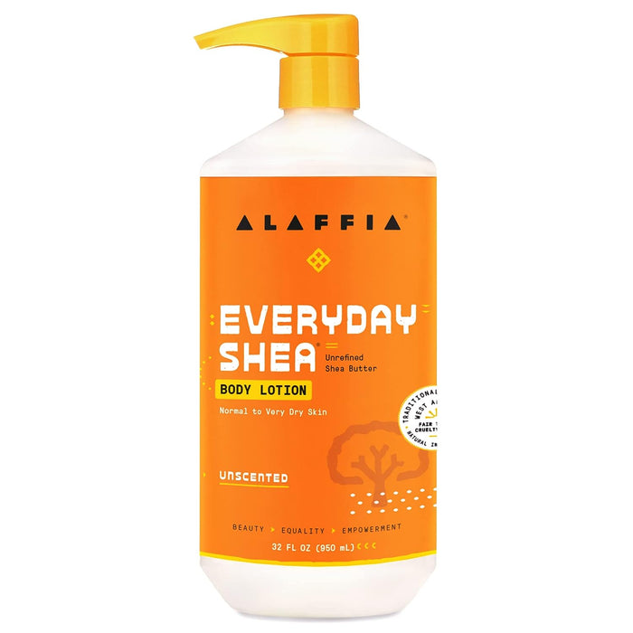 Alaffia  Everyday Shea Body Lotion Unscented  1 Each  32 Oz