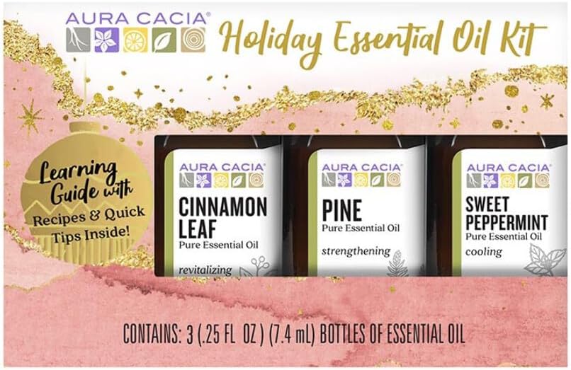 Aura Cacia  Holiday Essential Oil Kit  1 Each  1 Kit