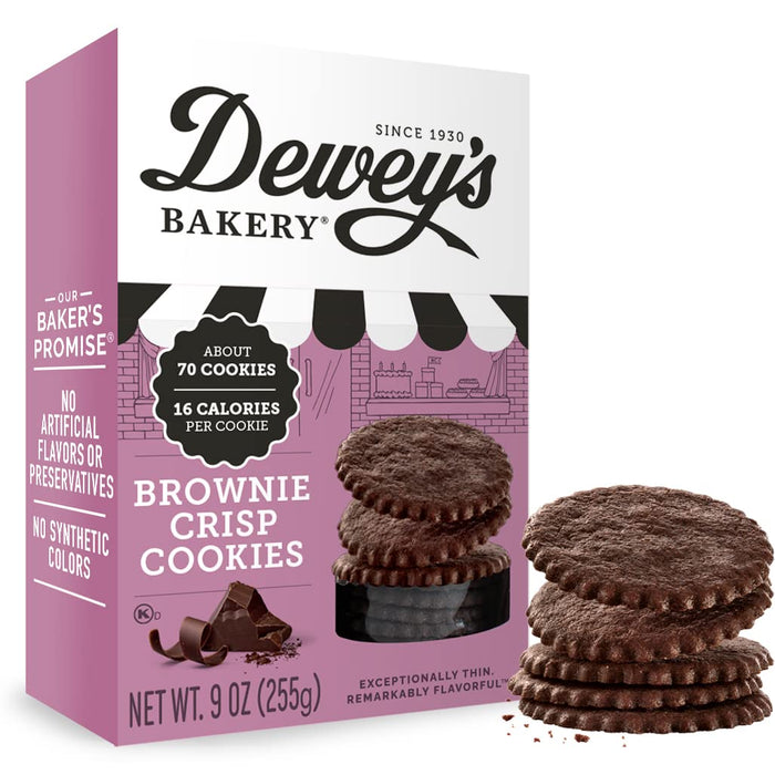 Dewey`S Bakery  Brownie Crisp Thin Cookies  9 Oz