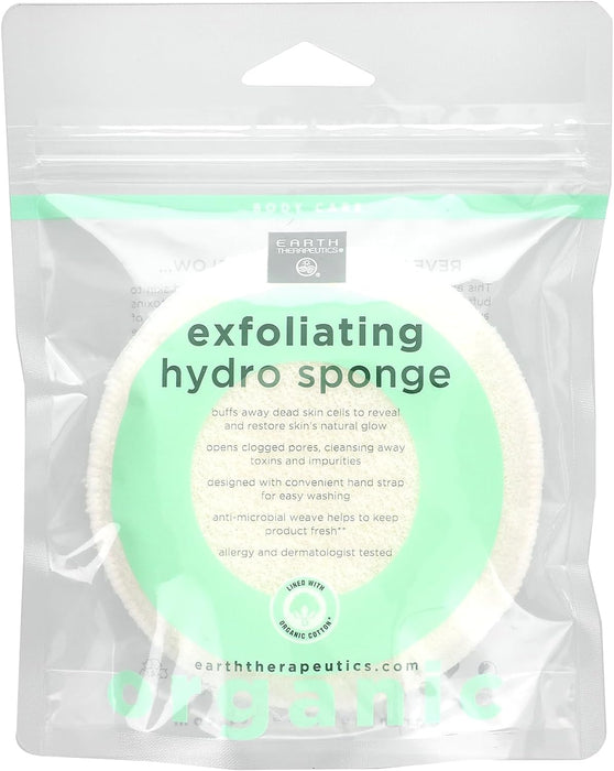 Earth Therapeutics Hydro Sponge Exfoliating Round 1 Ct