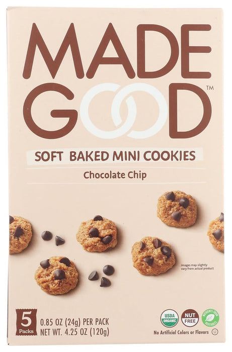 Made Good  Organic Cookies Soft Baked Chocolate Chip  4.25 Oz