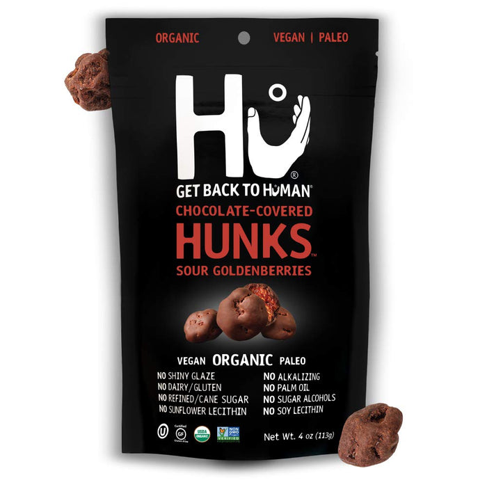 Hu Kitchen  Organic Hunks Chocolate Covered Goldenberry   4 Oz