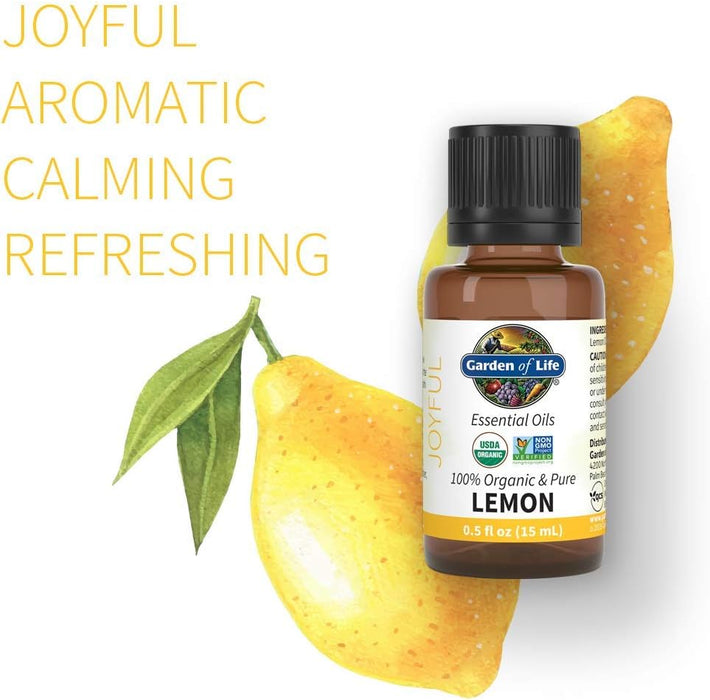 Garden Of Life  Organic Essential Oil Lemon  1 Each  0.5 Oz