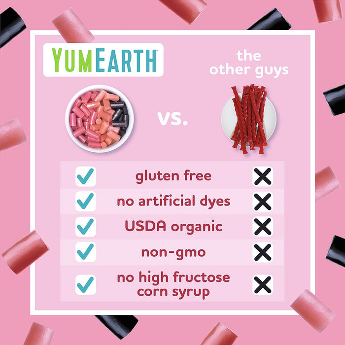 YumEarth Organic Gluten Free Pomegranate Licorice Snack Packs 5 Oz