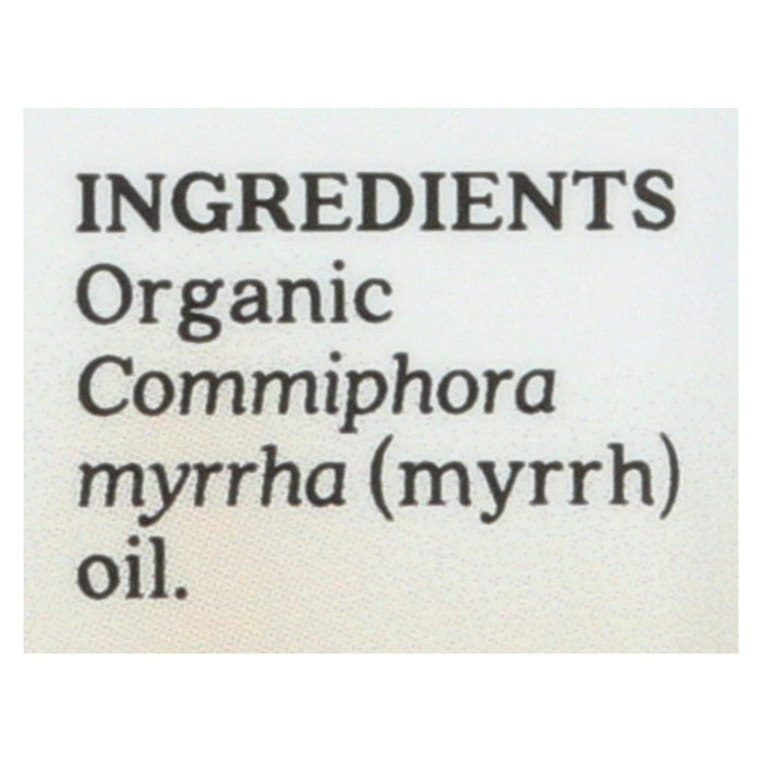 Aura Cacia  Organic Pure Essential Oil Myrrh  1 Each  0.25 Oz