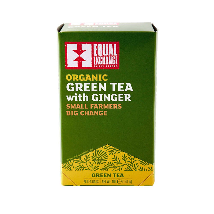 Equal Exchange  Tea Green With Ginger Bags  20 Ct