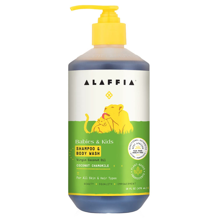 Alaffia Everyday Shampoo And Body Wash Coconut Chamomile 16 Oz