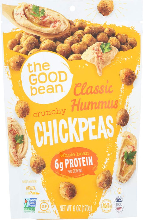 The Good Bean  Classic Hummus Crunchy Chickpeas  6 Oz