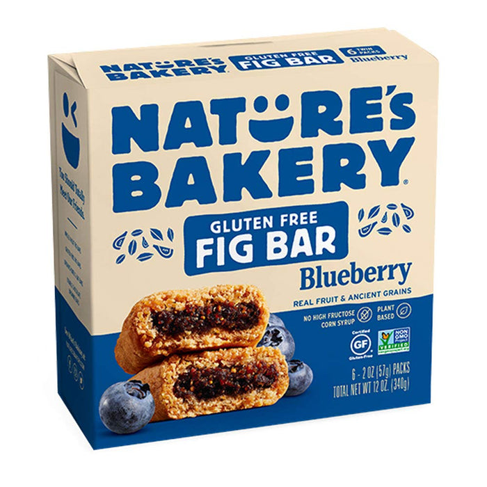 Nature'S Bakery  Gluten Free Fig Bar Blueberry  6/2 Oz