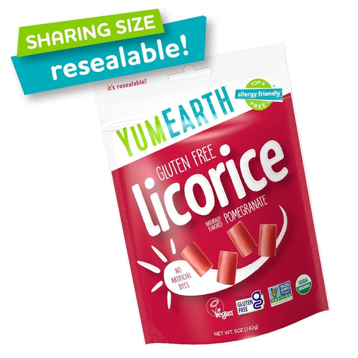 YumEarth Organic Gluten Free Pomegranate Licorice Snack Packs 5 Oz