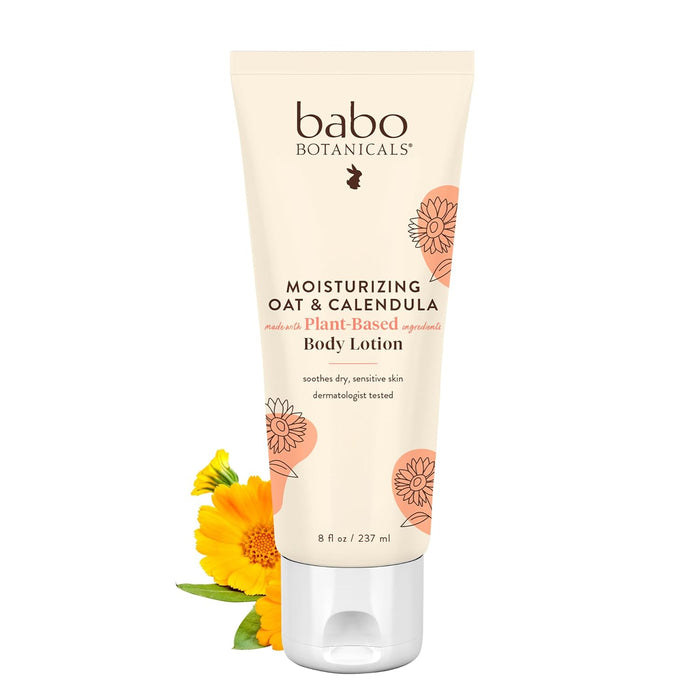 Babo Botanicals  Moisturizing Baby Lotion Oatmeal & Calendula  1 Each  8 Oz