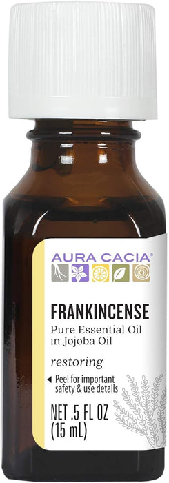 Aura Cacia  Frankincense In Jojoba Oil  1 Each  0.5 Oz