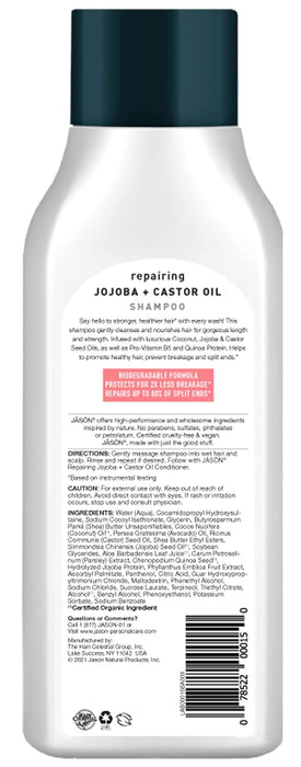 Jason Natural Products  Pure Shampoo Long And Strong Jojoba  1 Each  16 Oz