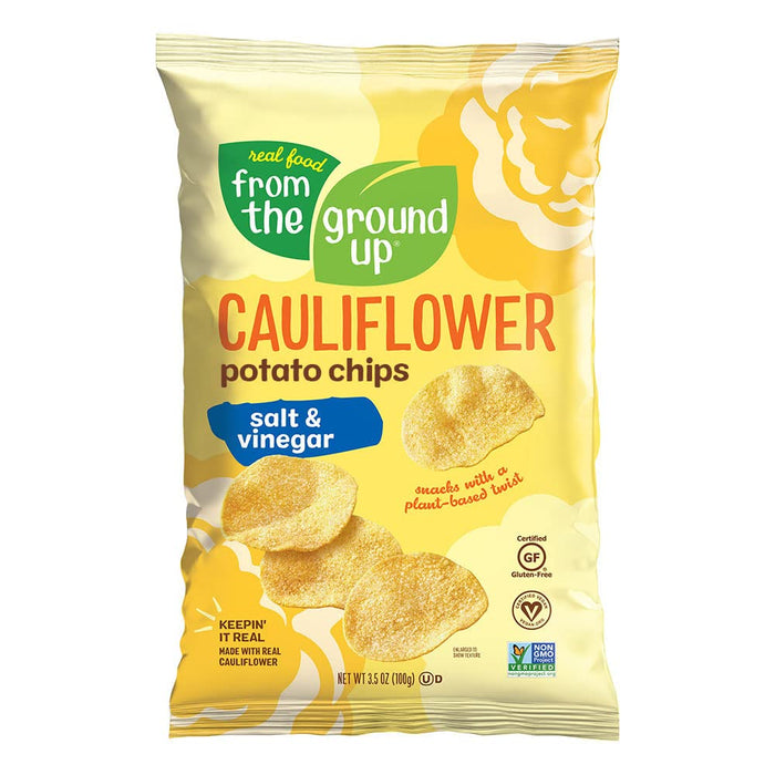 From The Ground Up  Salt & Vinegar Cauliflower Chips  3.5 Oz