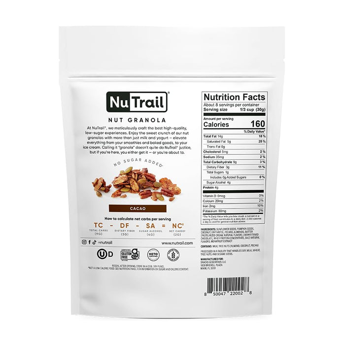 Nutrail Granola Cacao 8 OZ