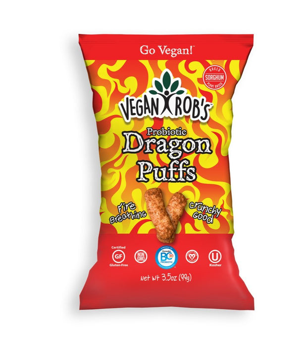 Vegan Rob`S  Probiotic Spicy Dragon Puffs  3.5 Oz