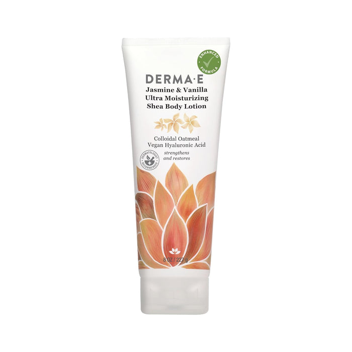 Derma E  Jasmine & Vanilla Hydrating Shea Body Lotion  1 Each  8 Oz