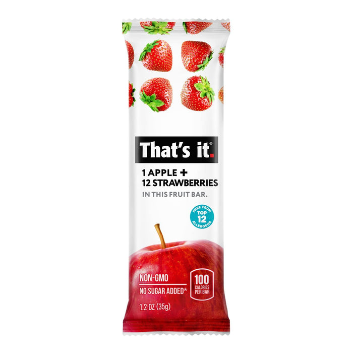 That`S It  Fruit Bar Apple And Strawberry   1.2 Oz