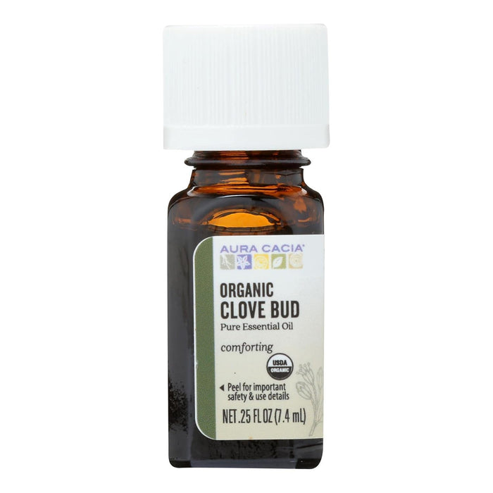 Aura Cacia  Organic Essential Oil Clove Bud  1 Each  0.25 Oz