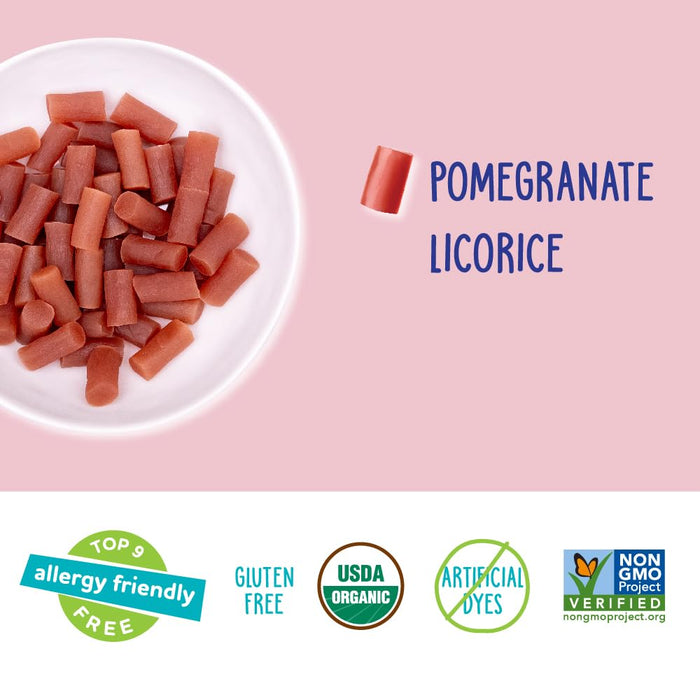 YumEarth Organic Gluten Free Pomegranate Licorice Snack Packs 5 Oz